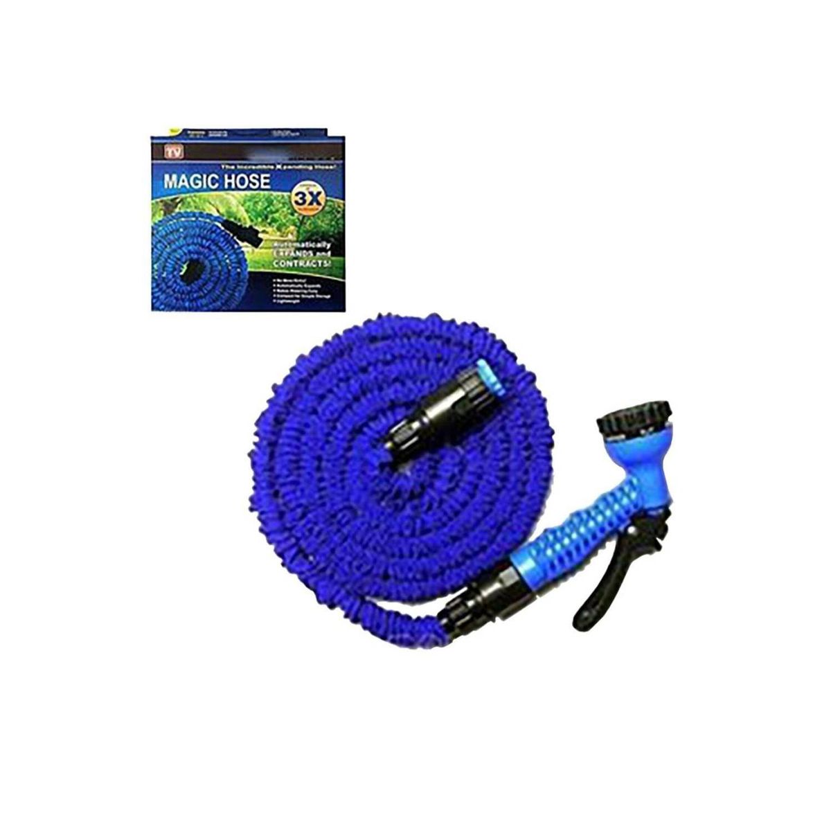 GENERICO - Manguera de Riego Jardín - Expandible Retráctil 30 metros