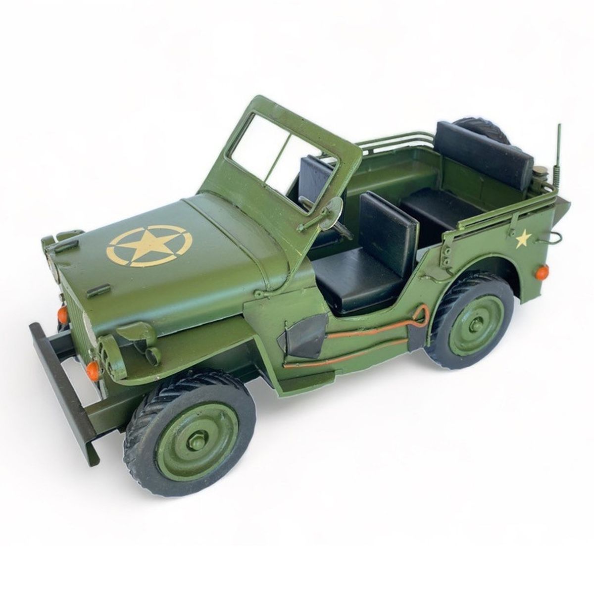 MONTREAL - Jeep Willys A Escala Colección Decoración Vintage En Fierro