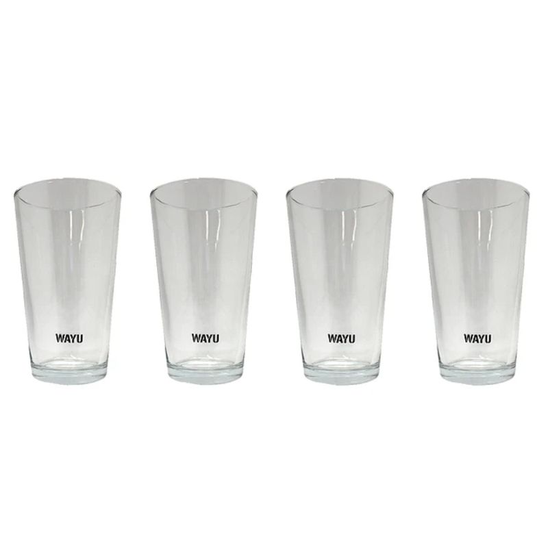 WAYU - SET 4 VASOS VIDRIO WAYU