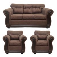 Living Con Resorte Estructural 5 Cuerpos 3-1-1 Taurus Café