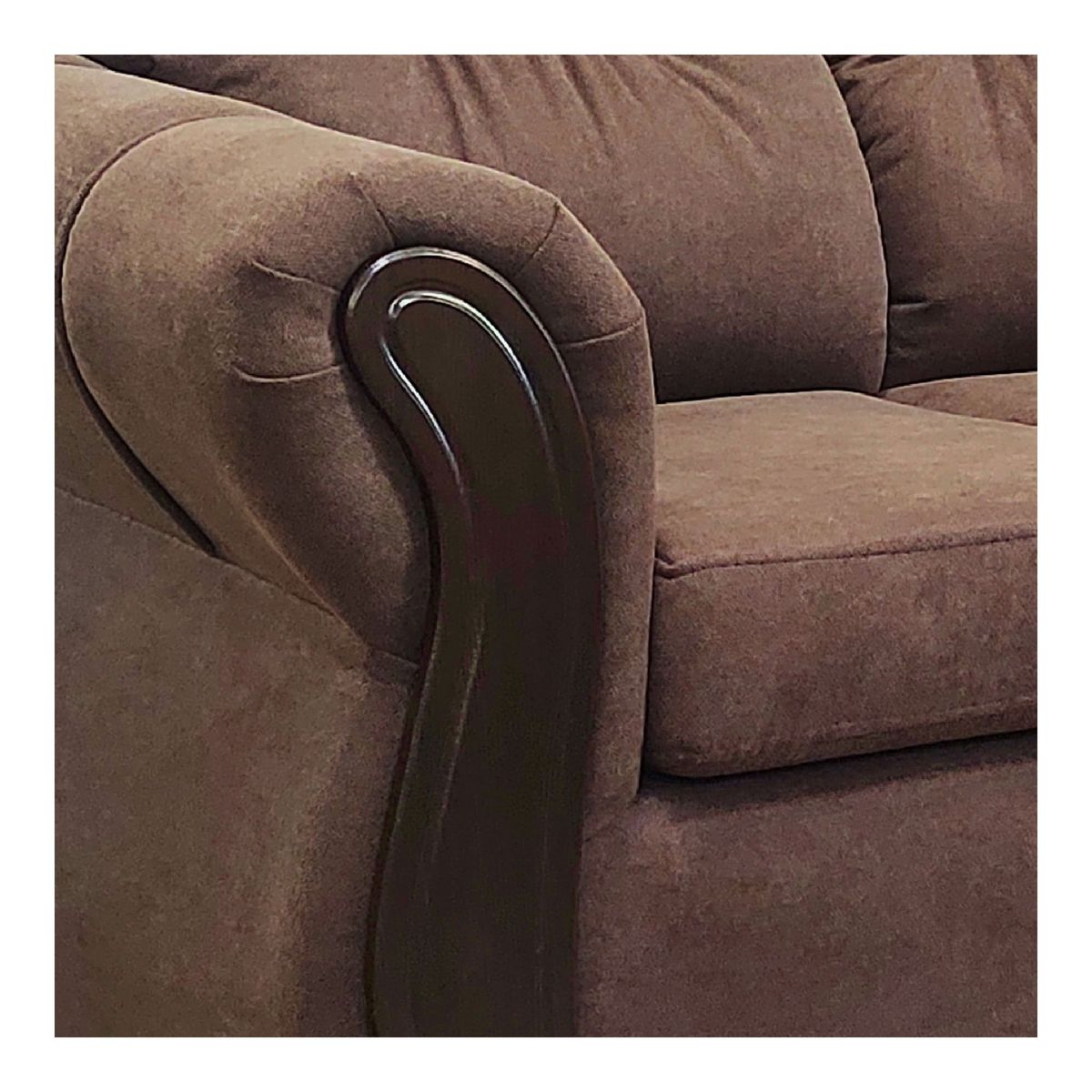 AMERICA DECORA - Living Con Resorte Estructural 5 Cuerpos 3-1-1 Taurus Café