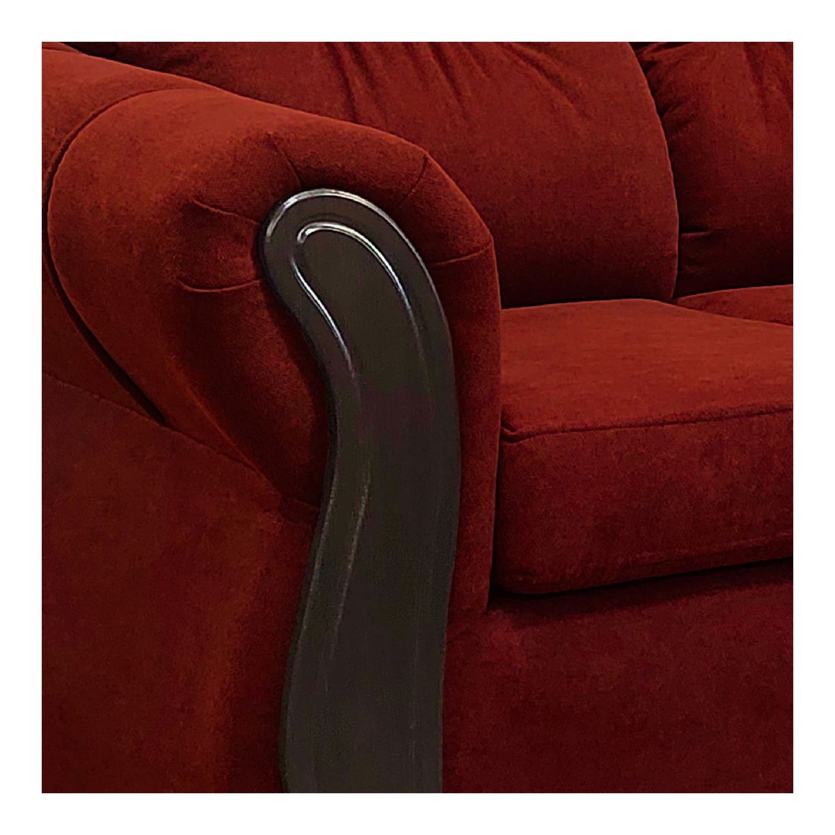 AMERICA DECORA - Living Con Resorte Estructural 5 Cuerpos 3-1-1 Taurus Burdeo