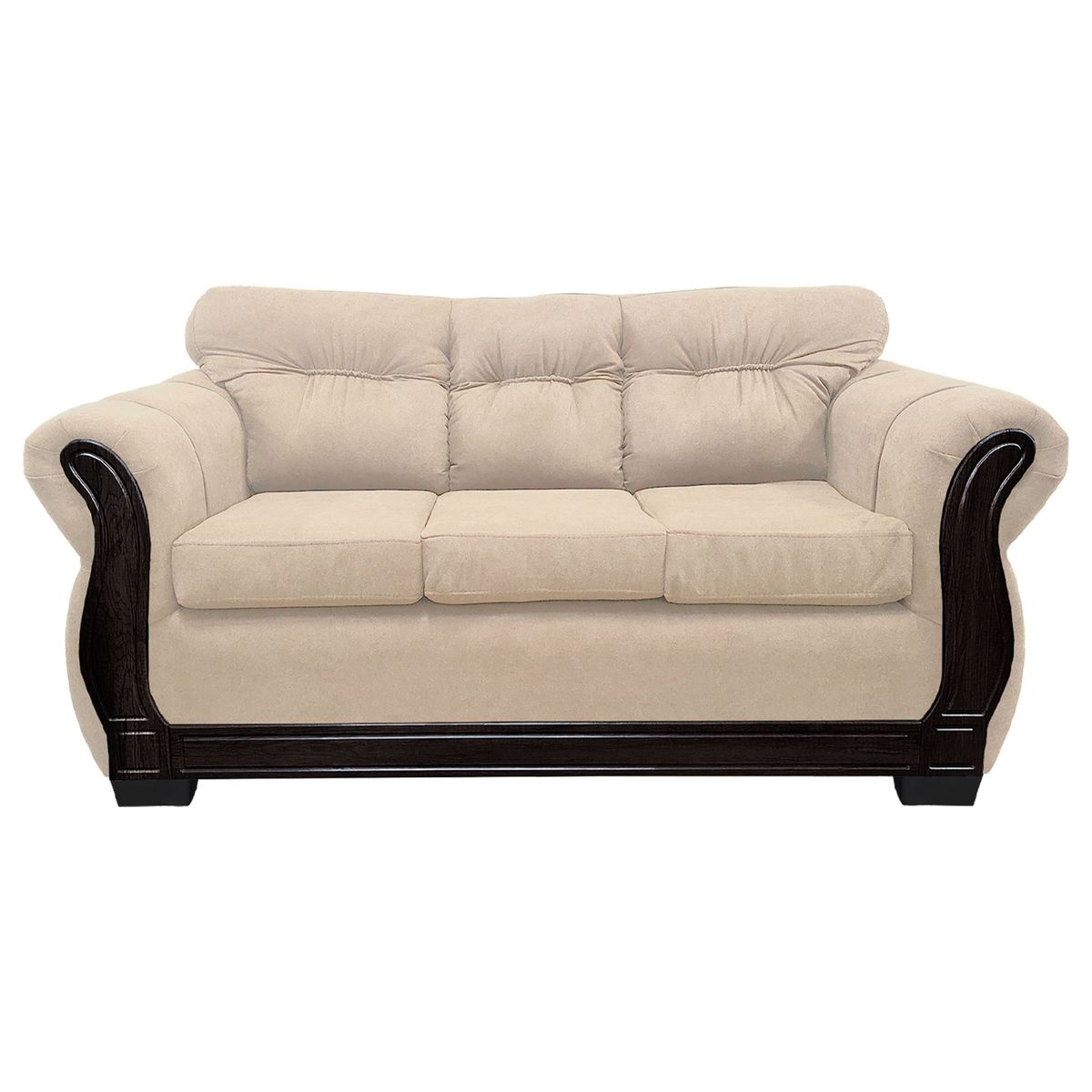 AMERICA DECORA - Sofá Con Respaldo Confortable 3 Cuerpos Taurus Chenille