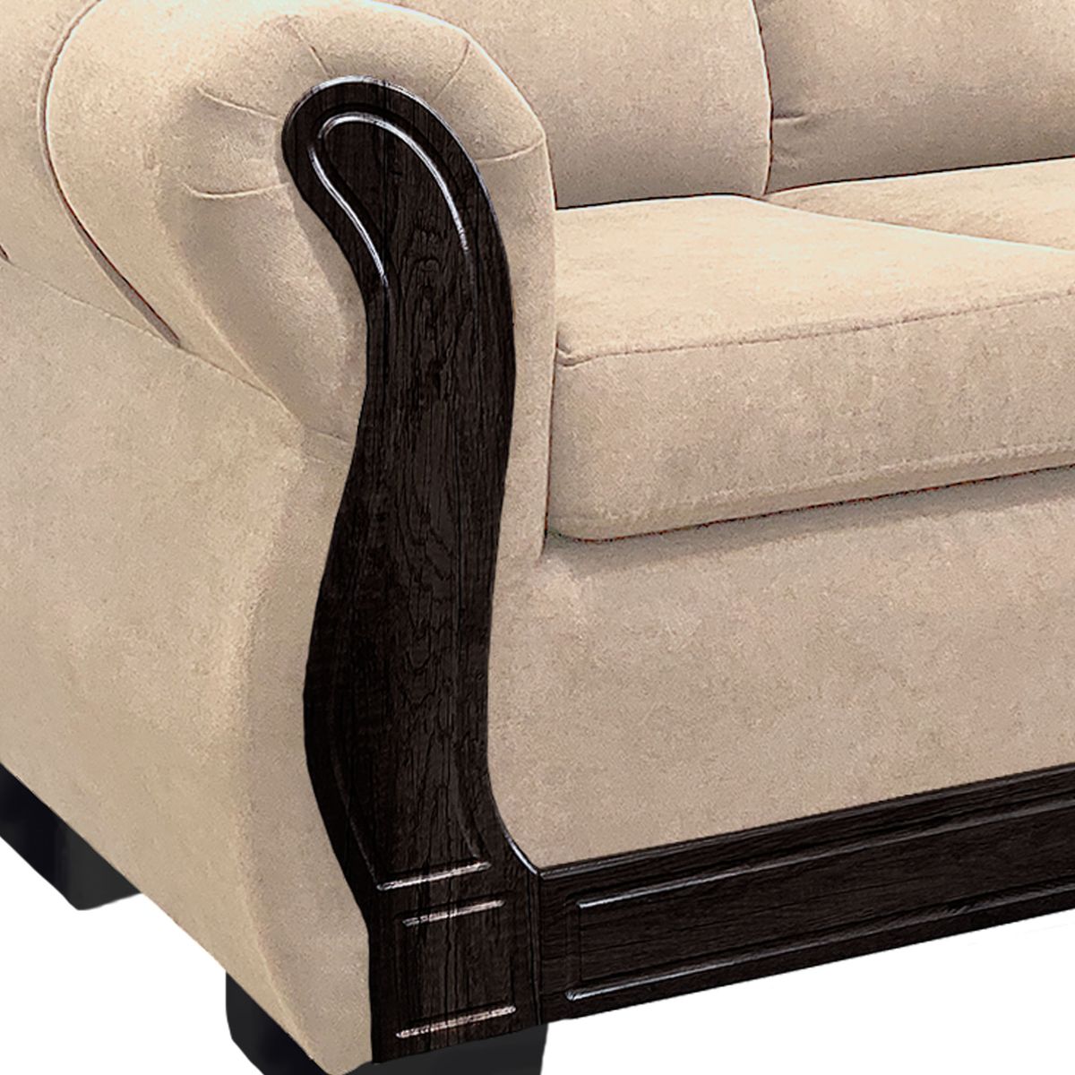 AMERICA DECORA - Sofá Con Respaldo Confortable 3 Cuerpos Taurus Chenille