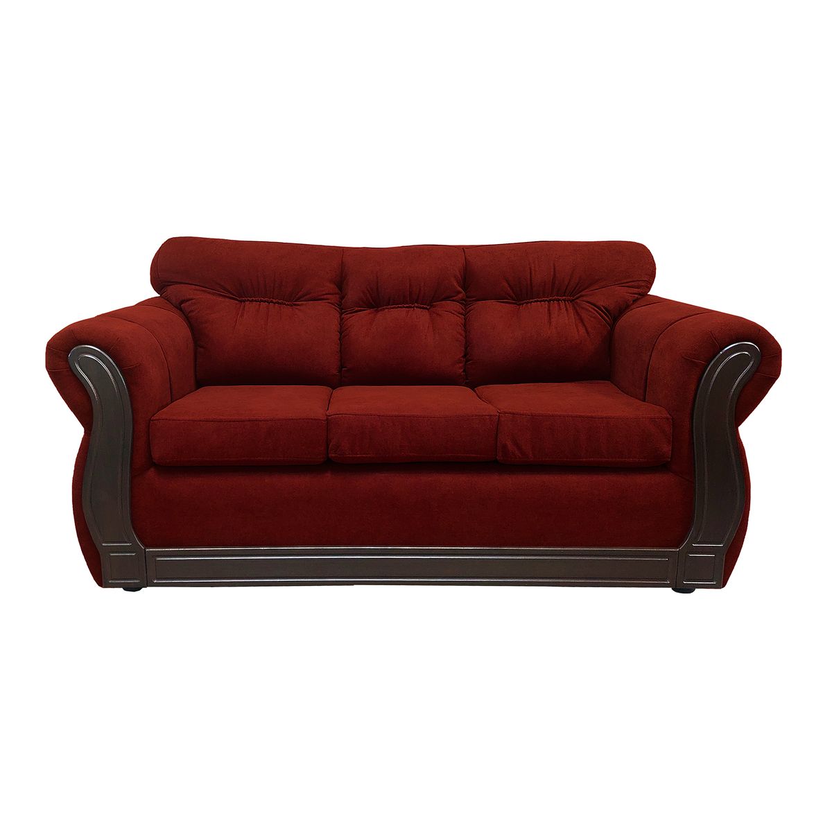 AMERICA DECORA - Sofá Con Respaldo Confortable 3 Cuerpos Taurus Chenille