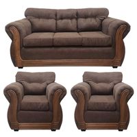 Living Con Resorte Estructural 5 Cuerpos 3-1-1 Taurus X Café