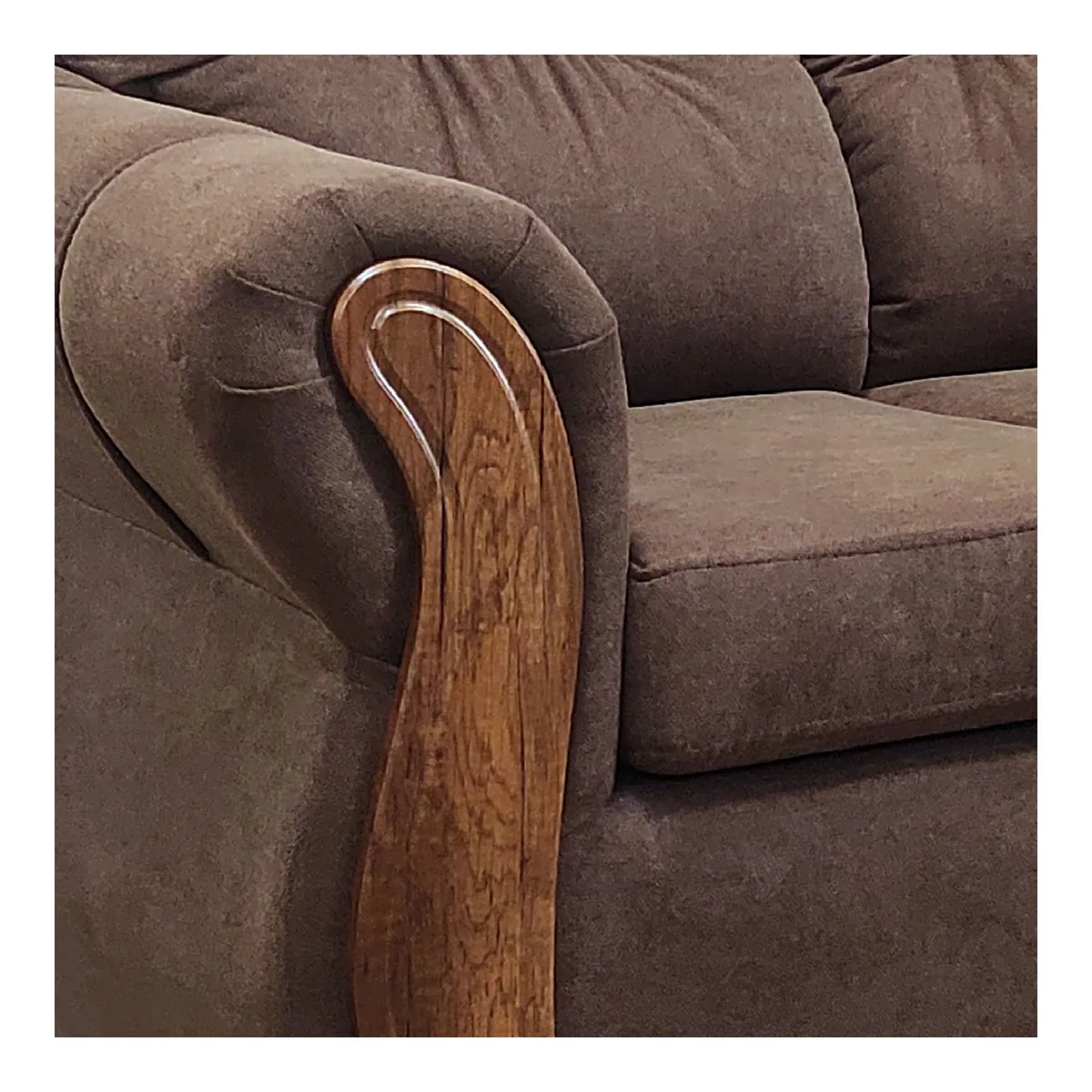 AMERICA DECORA - Living Con Resorte Estructural 5 Cuerpos 3-1-1 Taurus X Café