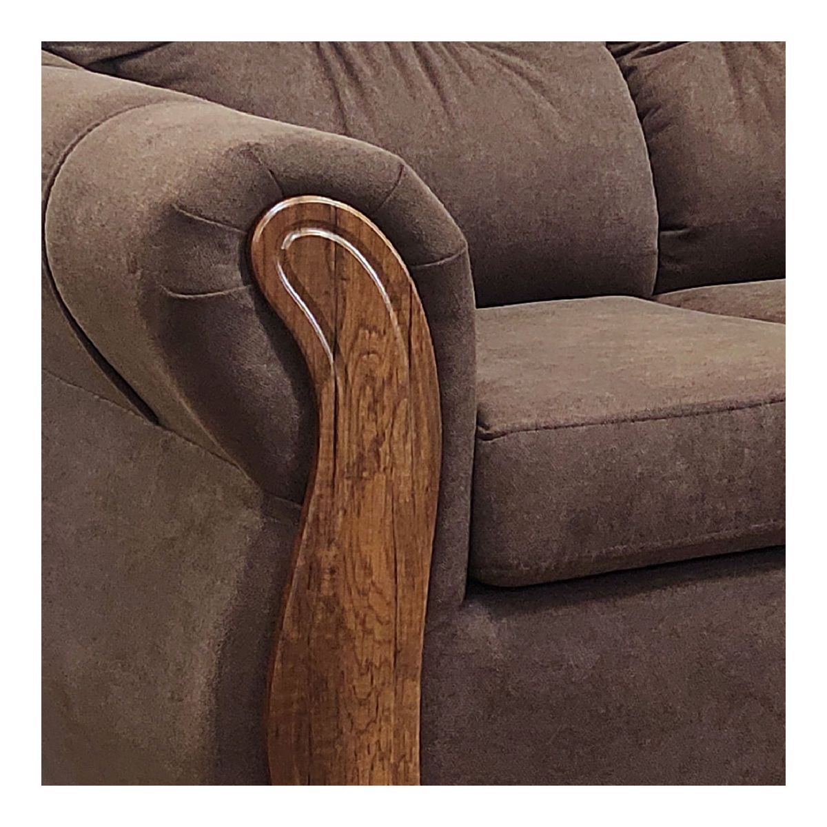 AMERICA DECORA - Sofá Con Resorte Estructural 3 Cuerpos Taurus X Café