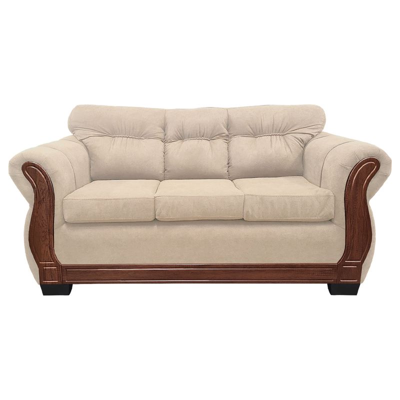 AMERICA DECORA - Sofá Con Respaldo Confortable 3 Personas Taurus Chenille X