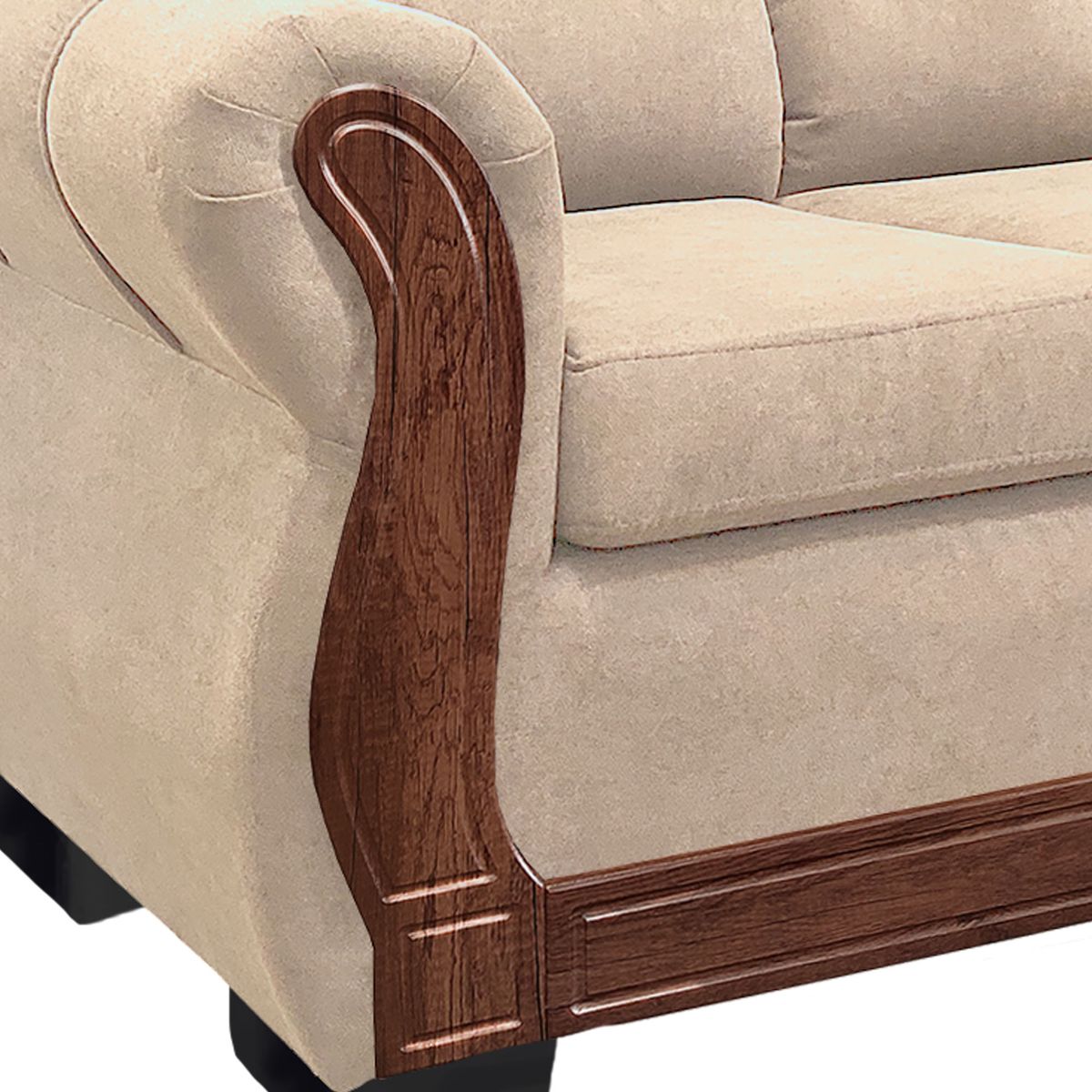 AMERICA DECORA - Sofá Con Respaldo Confortable 3 Cuerpos Taurus Chenille X