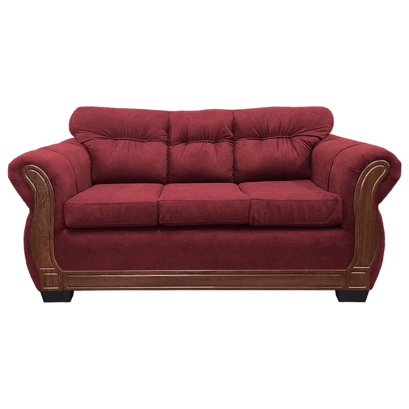 AMERICA DECORA - Sofá Con Respaldo Confortable 3 Personas Taurus Chenille X