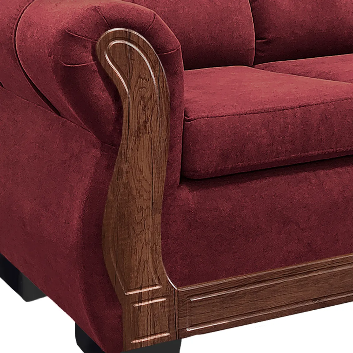 AMERICA DECORA - Sofá Con Respaldo Confortable 3 Cuerpos Taurus Chenille X