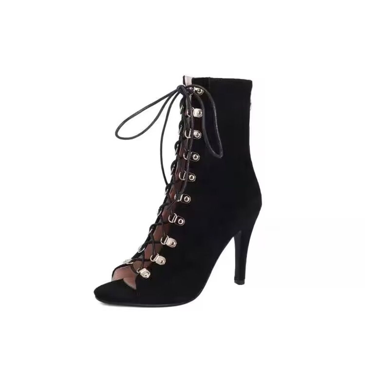 XHCY - Mujer con cordón de serraje falso Botas de moda