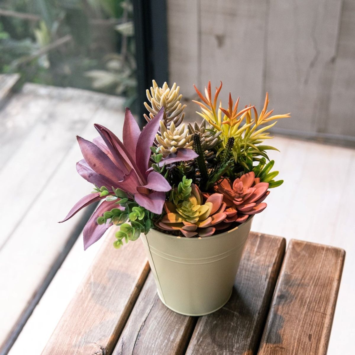 VADELL - Suculentas 30 cm, con macetero Vadell Home