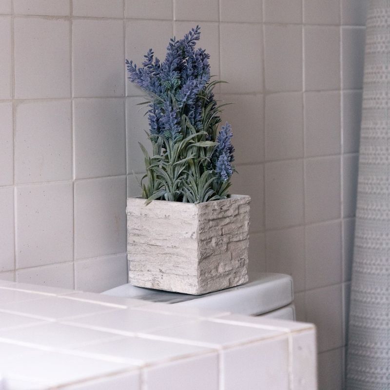 VADELL - Mini Lavanda morada de 36 cm con macetero Vadell Home