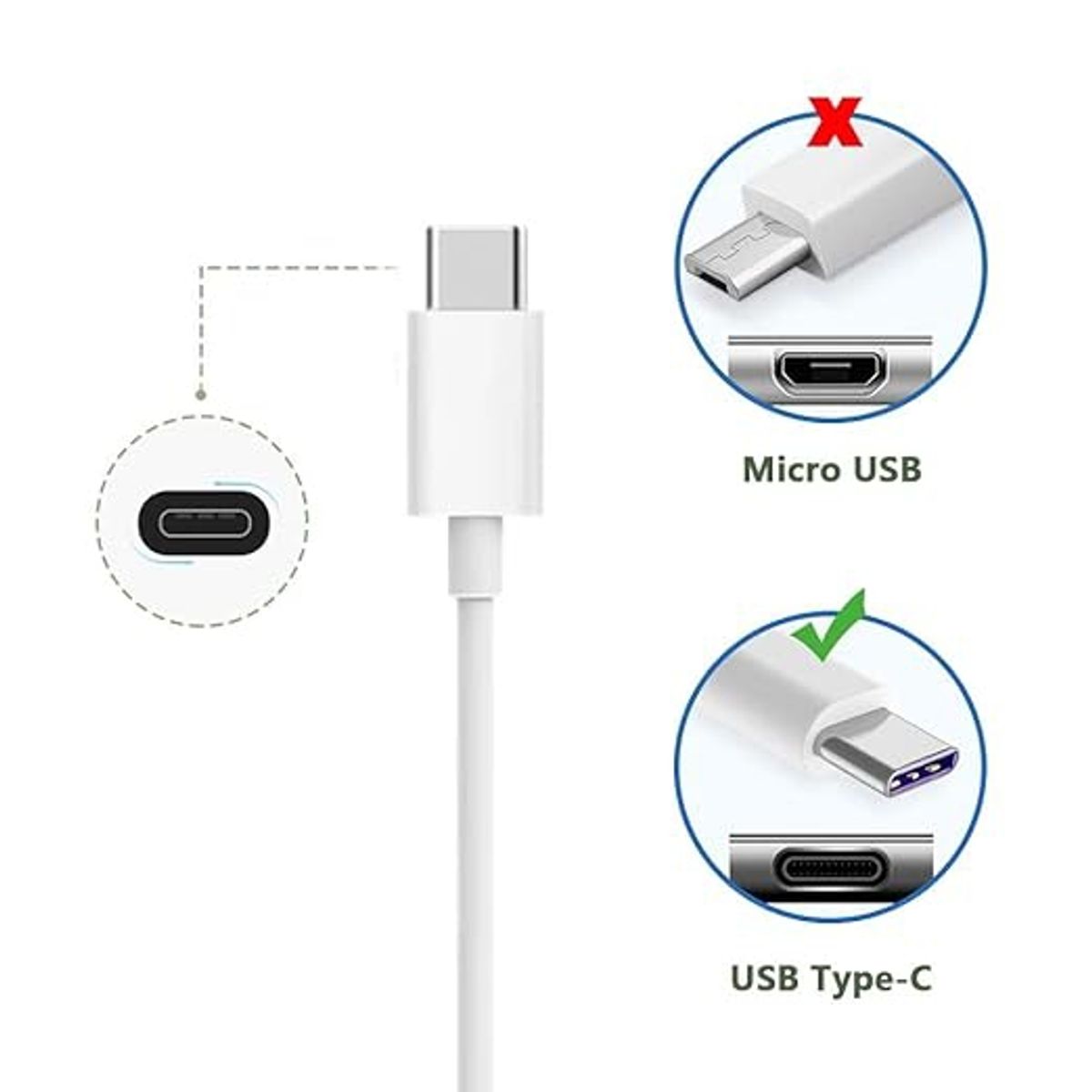 GENERICO - Cable Usb Tipo C Carga Rapida 6A 66w