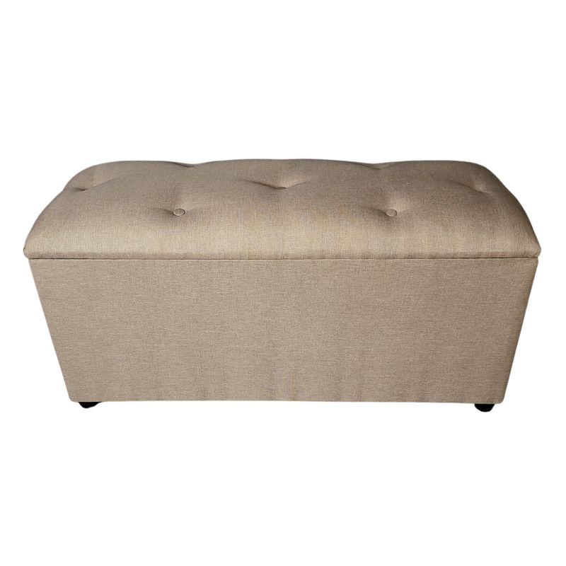 GENERICO - Baul Botone XL Beige Lino 105X40X50X40 Rimar