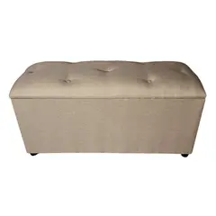 GENERICO - Baul Botone XL Beige Lino 105X40X50X40 Rimar