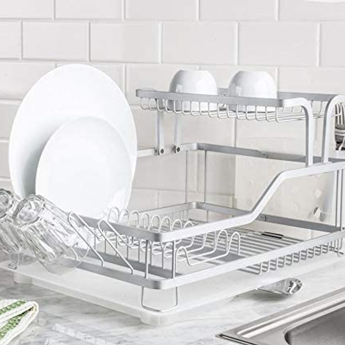 MP - Lujoso Secaplatos De Aluminio Antioxidante 2 Niveles