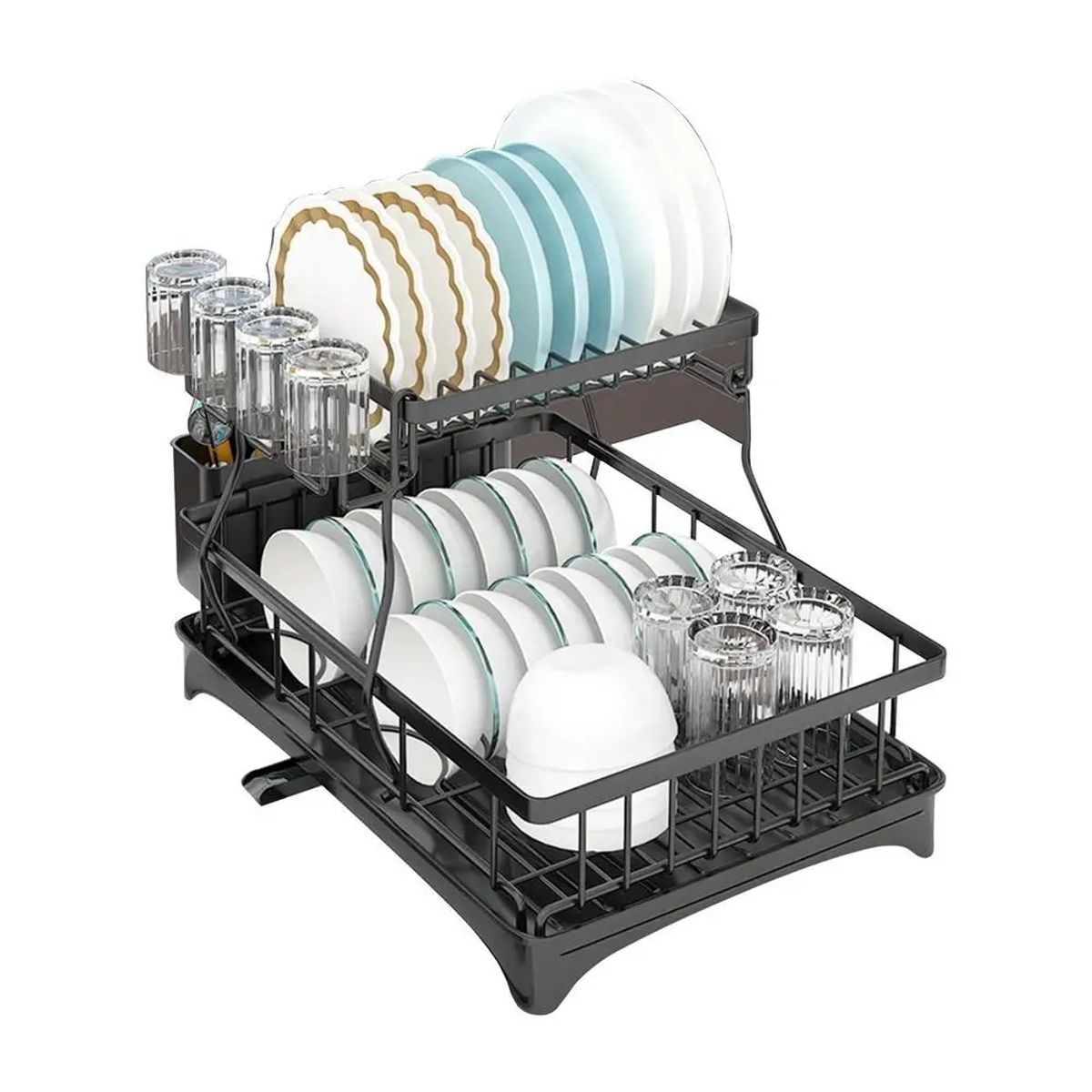 MP - Secaplatos Elegante Moderno Antioxidante 2 Niveles