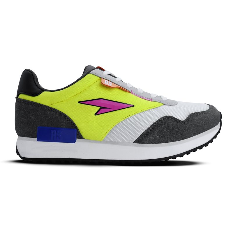 RS PERFORMANCE - ZAPATILLA MUJER MILANO LEMON  LT.GREY FUCHSIA - RS LIFE STYLE