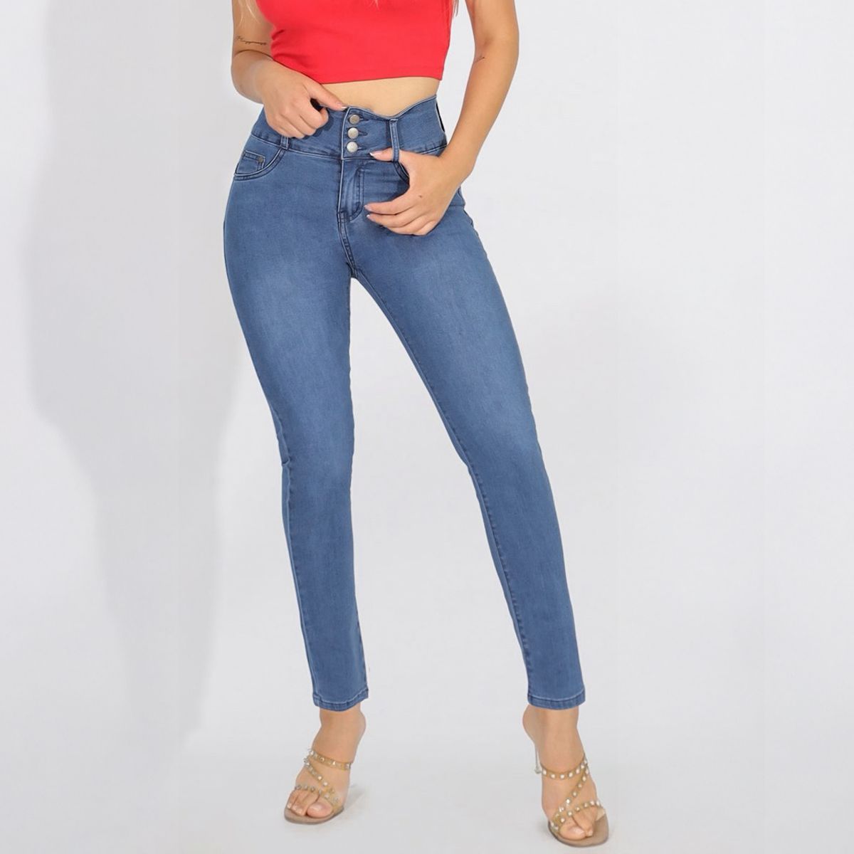 AGW - Jeans Full Push Up Levanta Cola Corte Colombiano Calce Perfecto