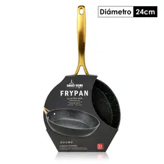 DANNY HOME - Sarten Alumninio forjado Negro con Puntitos Reciclable 24cm
