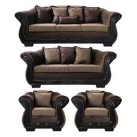 Living Con Resorte Estructural Búfalo 9 Cuerpos 4+3+1+1 Rústico