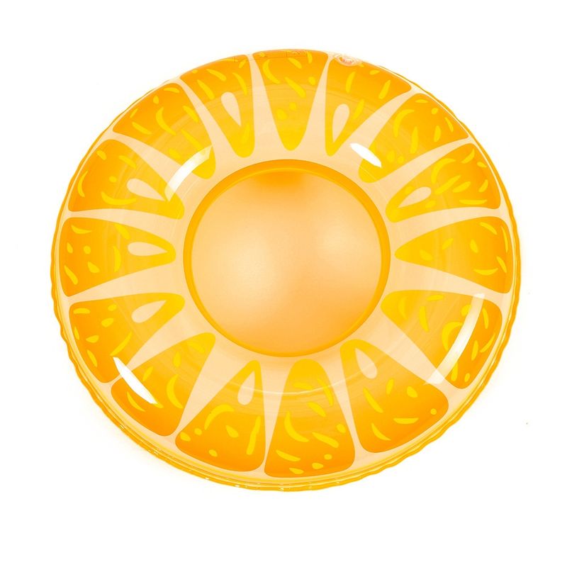 EVERSO - Flotador Naranja Redondo para Niños de Piscina y Playa 85 cm