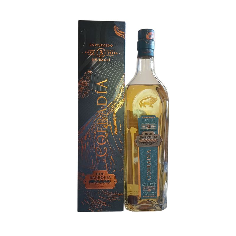 BOU - Pisco Cofradía Bou Barroeta 40º 750 ml Ganador N1 del Mundo