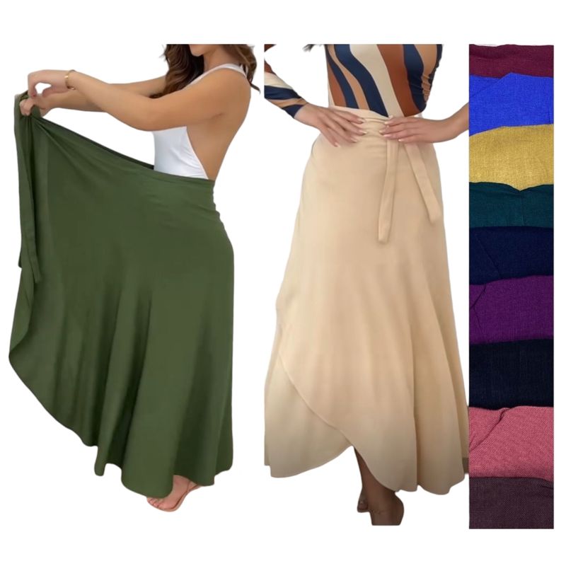 AGW - Pack 3 Faldas Pareo Mujer