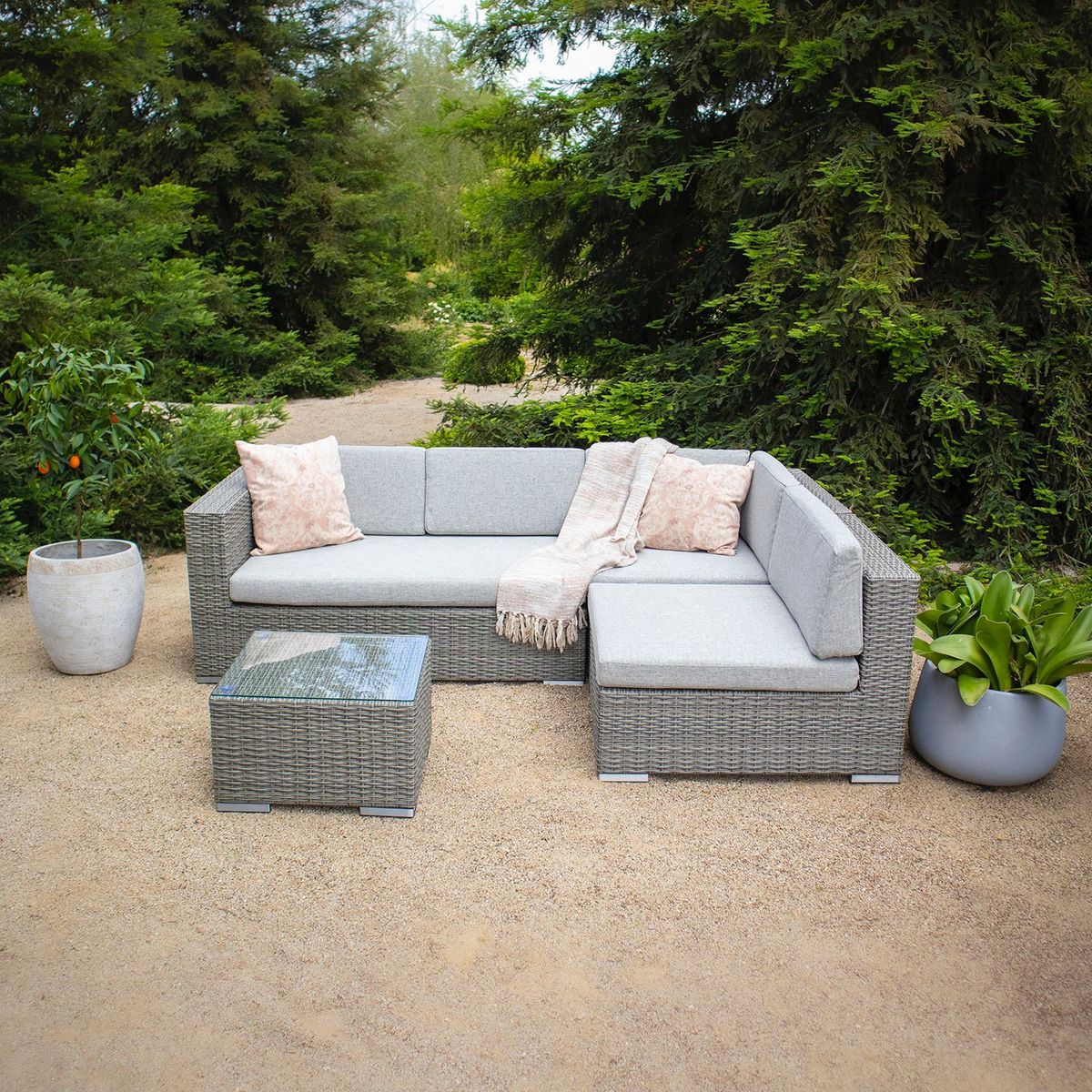 GENERICO - Juego Living de terraza Choique 4 personas derecho