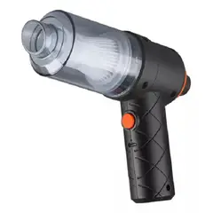 GENERICO - Kit Aspiradora Pistola Portátil Inalámbrica 2en1 Hogar 120w 121061