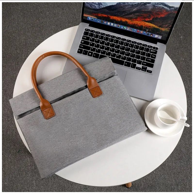 GENERICO - Bolso Gris con Seguridad Avanzada y Elegancia Única para Portátiles