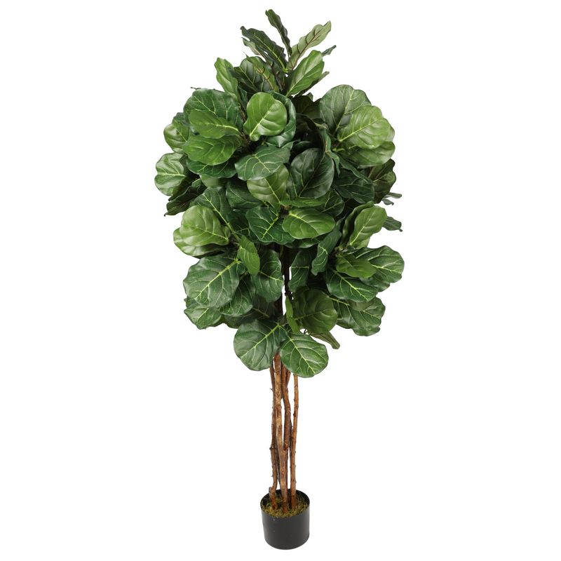 VADELL - Ficus Lyrata de 150 cm con follaje de seda Vadell Home