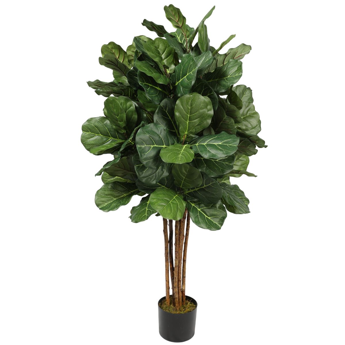 VADELL - Ficus Lyrata de 120 cm con follaje de seda Vadell Home