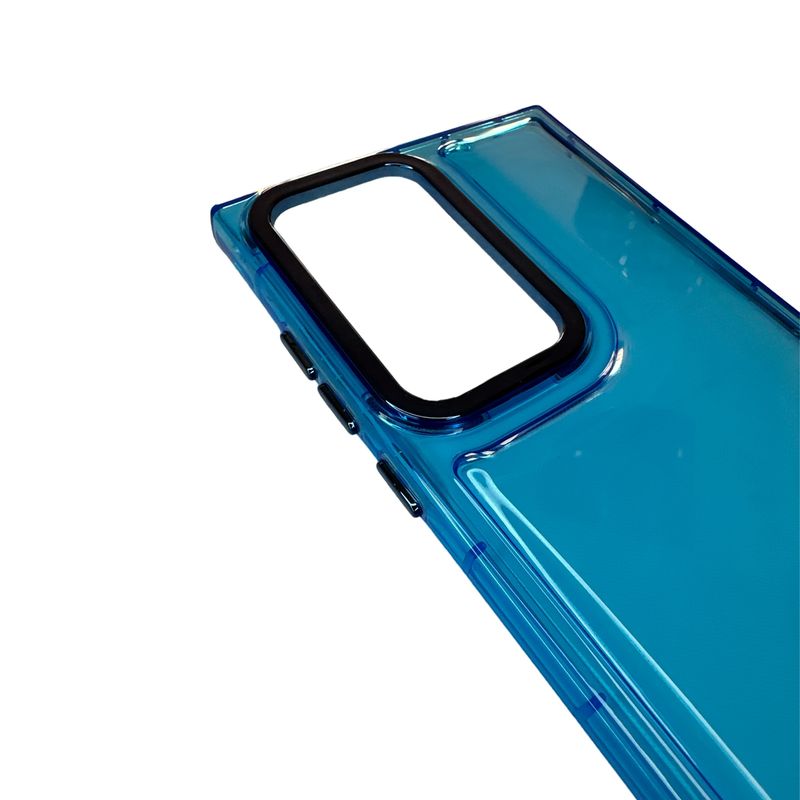 JOIGO - Carcasa Cromo Para Samsung A54 Azul.