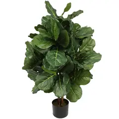VADELL - Ficus Lyrata de 90 cm con follaje de seda Home