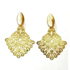 ANDREA COGGIOLA JOYAS - Aros Lucía Enchapado Oro 18K