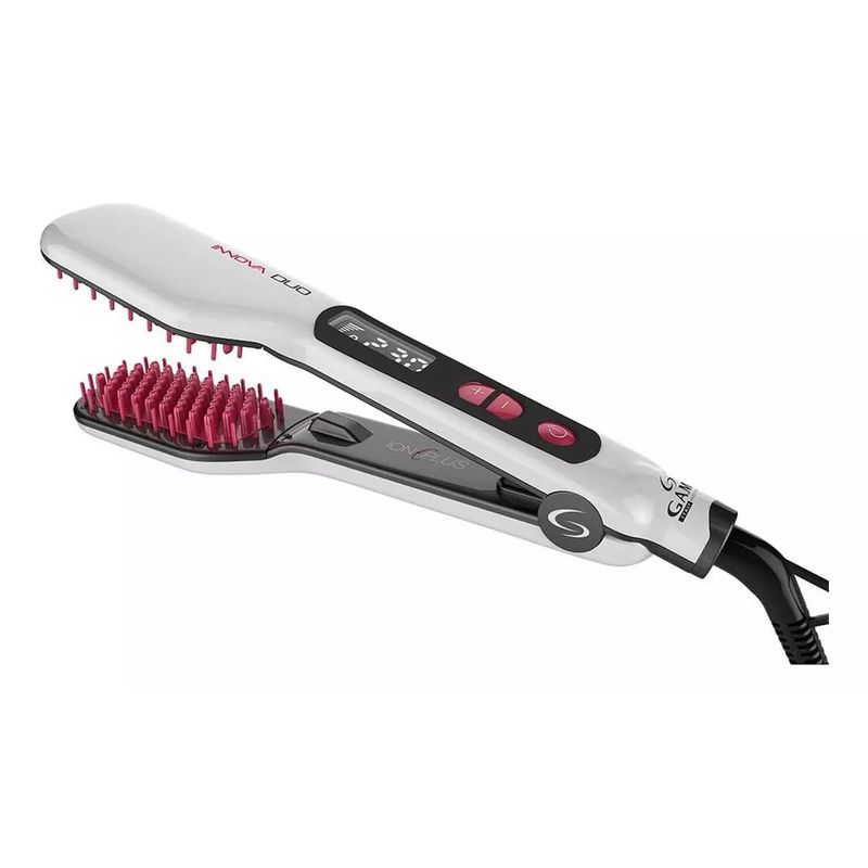 GAMA - Cepillo Alisador Anti-frizz Gama Innova Duo Blanco 110v220