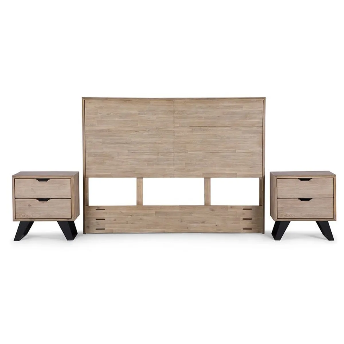 ROSEN - Set Respaldo King + Veladores Rosen Culver