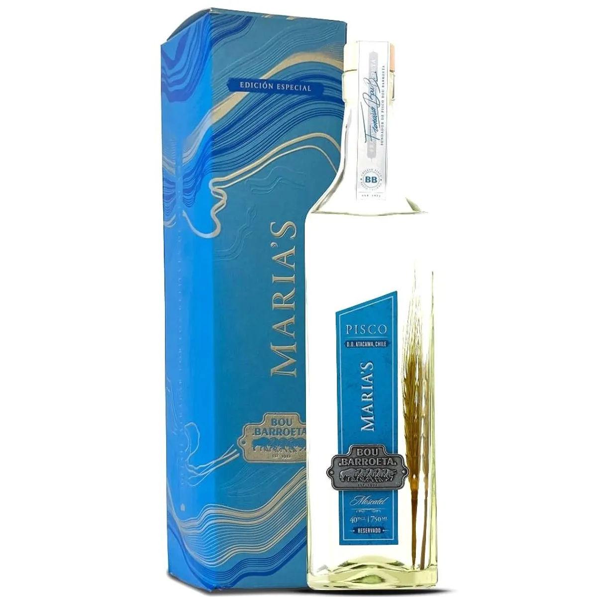 BOU - Pisco Bou Barroeta Marías 40º  750 ml
