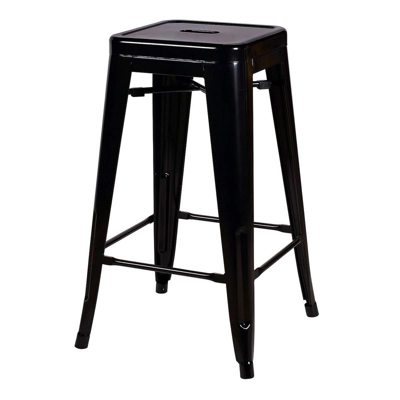 PROCHEF - Piso Alto Tolix Negro 1 Unidad