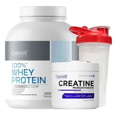 Imagen 2 del producto 100 Whey Protein 2000gr Tiramisü Creatina 300gr shaker 750ml -