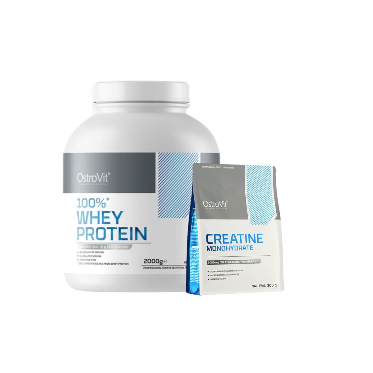 OSTROVIT - 100 Whey Protein 2000gr Chocolate Dream + Creatina 300g - Ostrovit