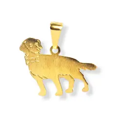 ANDREA COGGIOLA JOYAS - Colgante perrito labrador enchapado oro 18k