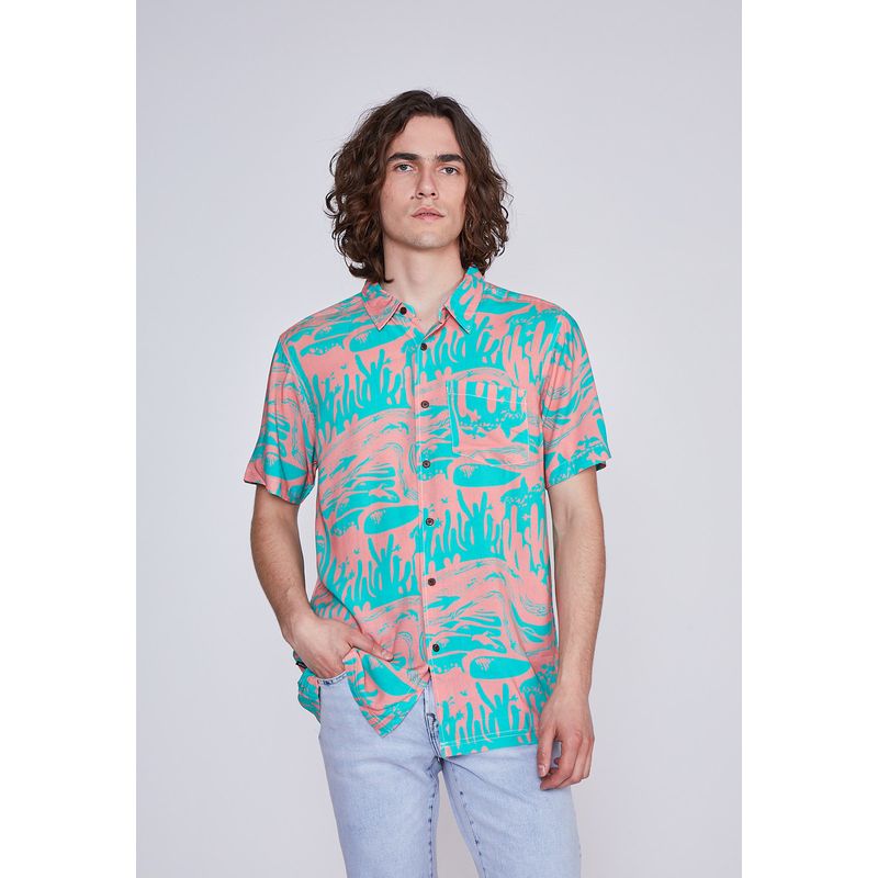SIOUX - Camisa Hombre CacTus Rosado Sioux