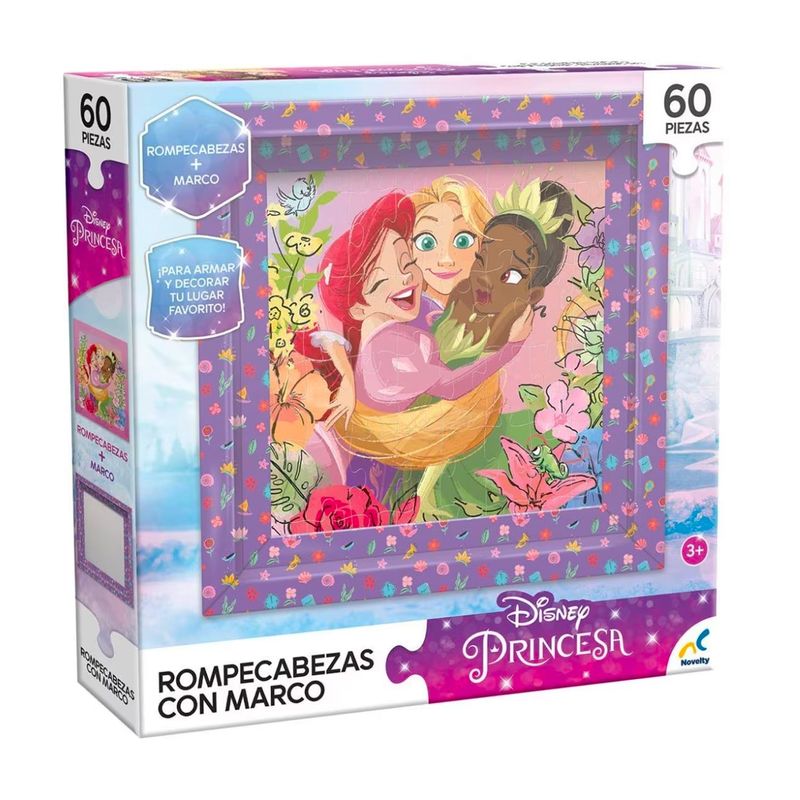 IMEXPORTA - Rompecabezas Princesas con marco 60 piezas-Disney
