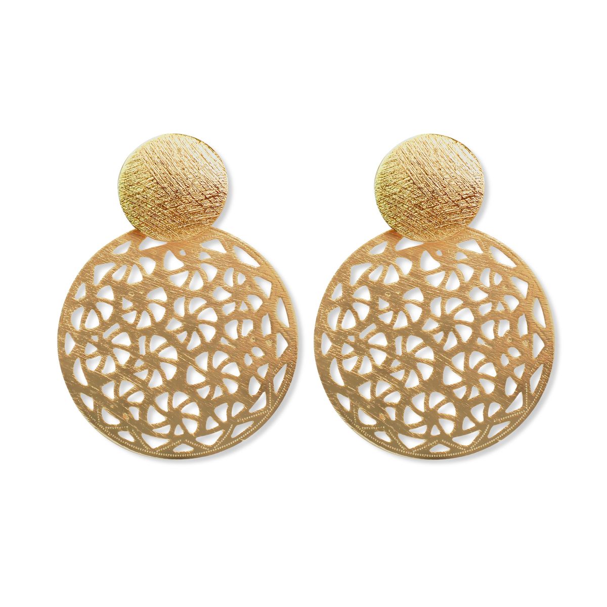 ANDREA COGGIOLA JOYAS - Aros Noa Enchapado Oro 18K