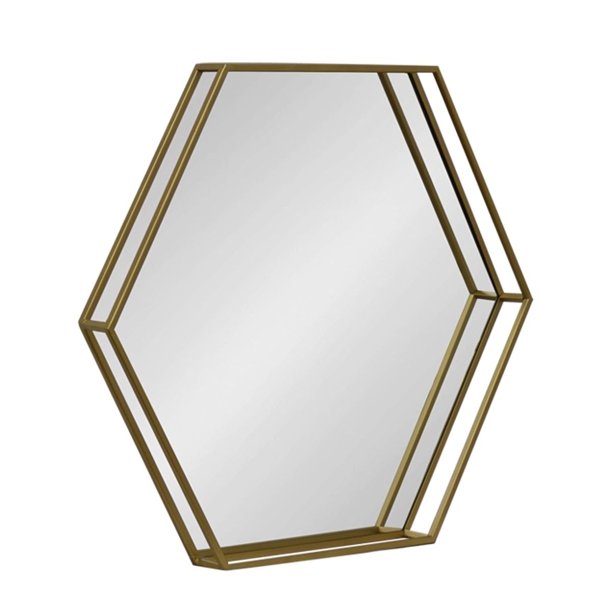 MSA MUEBLES SANTA ANA - ESPEJO HERNE HEXAGONAL (66 x 7 x 76cm)